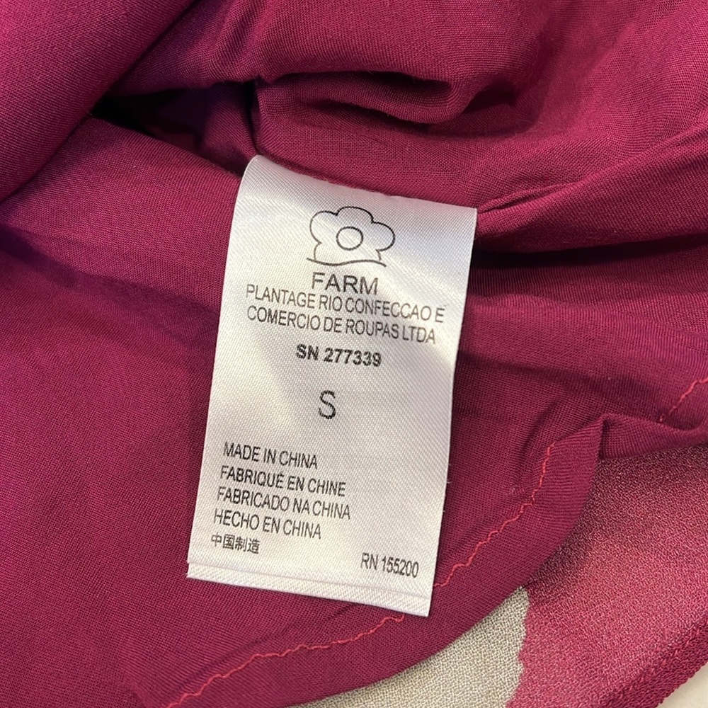 Anthropologie Farm Rio Katalina Top Long Sleeves Size Small‎ - Picture 6 of 11